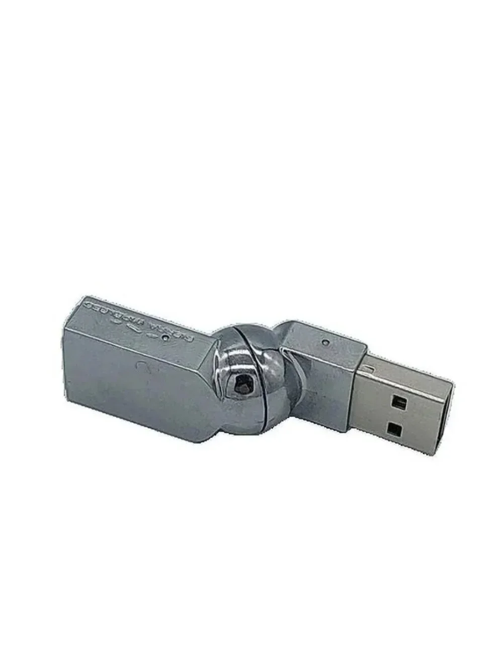 2 Metal Flexible USB Cable Adapter - 360 Rotating Swivel Head - Male to Female